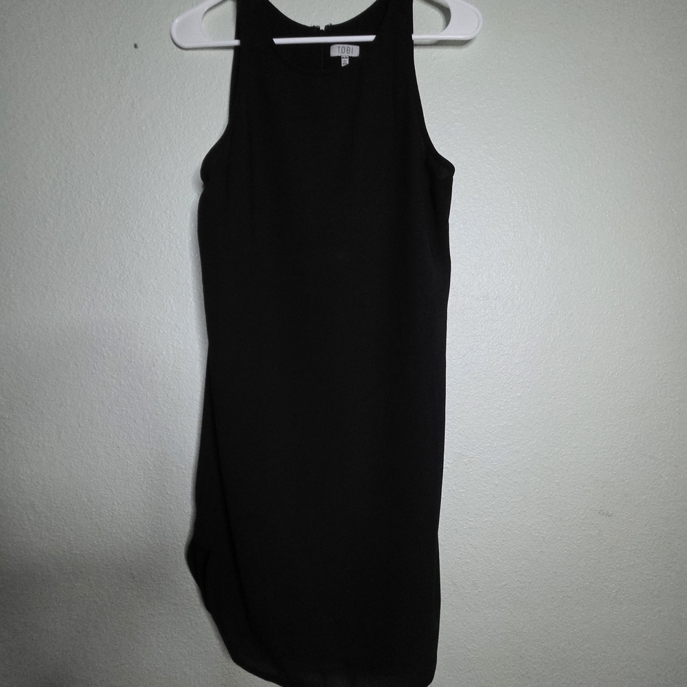 Tobi Elegant Black Mini Dress